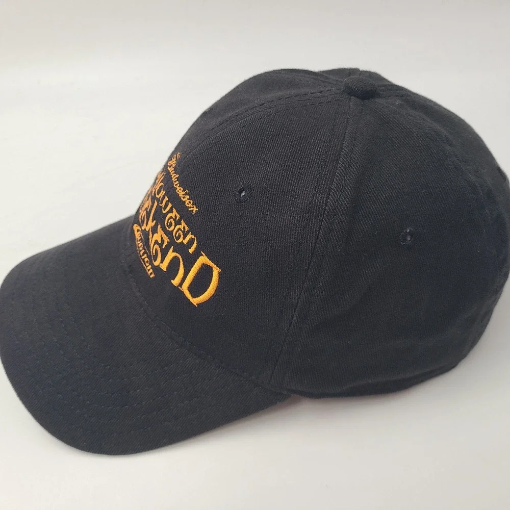 Budweiser Hat Fitted (Seems M-L) Black Orange Halloween Weekend Bud Light Beer
